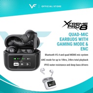 Vinnfier VF Xtreme Pro 8 Smart Screen earphone Bluetooth Wireless Earbud EQ adjustment Spatial Audio