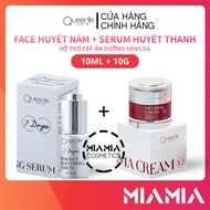 Combo Face Serum Melasma 10g + Serum 10ml and Face Cream Blood Melasma Peeling X2 Queenie Skin - Mia