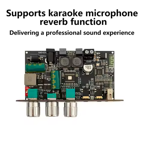 ZK-1001UM DC 9-24V Mono 100W Bluetooth Amplifier Board BP1048+TPA3116D2 Support TWS Digital Sound Po