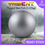 Trident Turned Shot Put Lontar Peluru (5.45kg) Trident Standard Shot Putt Steel Ball Bola Besi Sukan