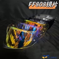 XM-[ReadyStock] For LS2 FF808 Motorcycle helmet Visor Anti-UV PC visor Lens FF808 Model Smoke Dark R
