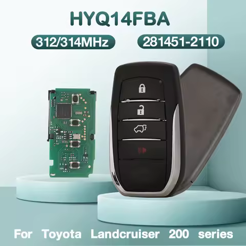 Remote 281451-2110 HYQ14FBA Keyless Smart Car Key 312/314MHz 8A Chip P4=88 For Toyota Land Cruiser 2