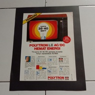 iklan warna televisi Polytron potongan majalah jadul kuno lawas 