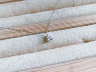 Pt鉑金白金 天然鑽石八心八箭 0.07克拉 項鍊