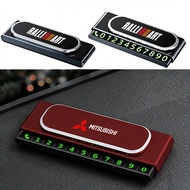 Mitsubishi Car Temporary Parking Card Phone Number Card Plate Car Sticker Car Park Stop Card Accesso