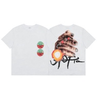 T Travis Scott Utopia B3 Tee Utopia Gemstone Necklace Short Sleeve