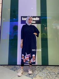 Kemeja Tunik by dm3 Cloth/ Tunik combed 20s/Atasan wanita Lebaran 2024 terbaru-AmirahStore21