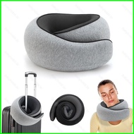 B4 Travel Pillow Pure Neck Pillow Memory Foam Comfort Breathable Pillowcase Airplane Travel Set 4B