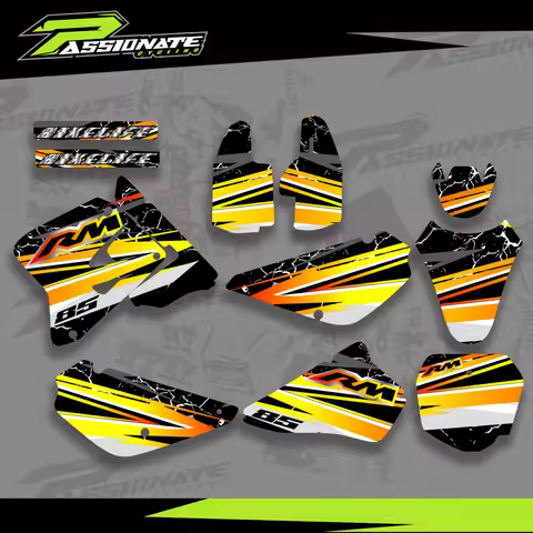 For Suzuki RM80 RM85 RM 80 85 2005-2018 2017 2016 2015 Motorcycle Fairing Graphics Background Decals