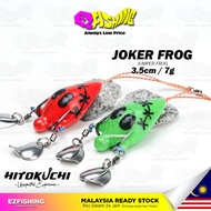 EZF Hitokuchi Joker Soft Frog 4cm 8g Snakehead Hunter Katak Getah Casting Frog Umpan Tiruan Haruan