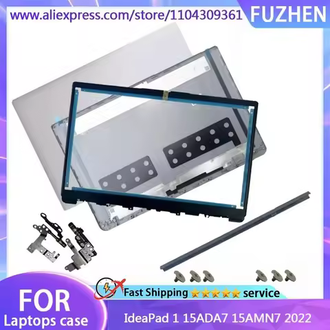 New Cover For IdeaPad 1 15AMN7 15ADA7 2022 Laptop LCD Back Cover/Front Panel/Hinges Cover Silver 5CB