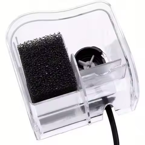 2pcs Aquarium Filter Sponge Hanging Fish Tank Filter Without Power Supply 3W/5W Filter Filter Carbon