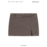 LA9922 - Beige Houndstooth | Skort