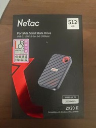 Netac ZX20 II 512GB 流動固態硬碟 SSD