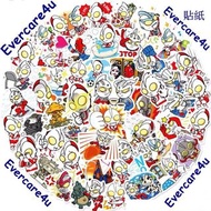 鹹蛋超人 貼紙  一套貼紙（內有大約40張 不同款 不重複貼紙）奧特曼 貼紙 卡通 公仔 超人迪加 咸蛋超人 Sticker 宇宙怪獸 鹹蛋超人迪卡 超人吉田 可愛 超人帝卡 超人銀河 超人Zero 