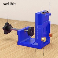 [rockible] Pocket Hole Jig Set Woodworking Tools Aluminum Alloy Multipurpose Power Tool Accessory Po