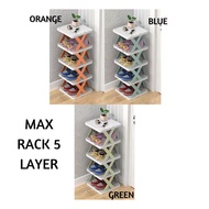 Multi-Layer Plastic Shoe Rack TARA 3-Layer and MAX 5-Layer/