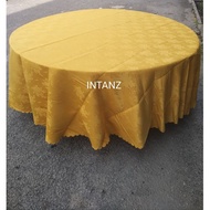 Alas Meja Bulat 6ft Damask Round Table Cloth