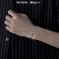 【SG SELLER】Men's Basic Titanium Steel Mobius Bracelet For Men And Couple/Minimal Versatile Non Fadin