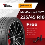 225/45R18 CONTINENTAL MaxContact MC7 (With Delivery/Installation) tyre tayar