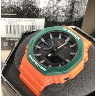 [Watchwagon] Casio G-Shock GA-2110SC-4A Orange and Green Analog Digital Gents Sports Watch Casioak g