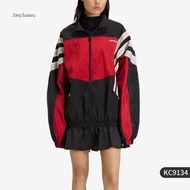 adidas | แจ็คเก็ตสีแดงและดำ ใส่สบายสำหรับผู้หญิง