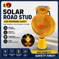 🔥 Solar LED Warning Light Traffic Safety Flashing Road Construction Barricade Lamp /lampu jalan / la