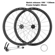 Litepro Carbon Wheelset 700C Six Nail Disc Brake Road Bicycle Wheel Front 2 Back 4 Peilin Hubs Hight