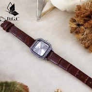 W373 Women's Analog Quartz Watch PU Leather Strap Square Dial Casual Fashion Black White Leather Cas
