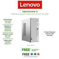 Lenovo IdeaCentre 3 07IRB8 90VT005DMI (Intel Core i3-14100/8GB RAM/512GB SSD/USB KB&MSE/Office/W11/3