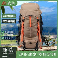 Outdoor Hiking Bag Large Capacity 50L Backpack Hiking Sports Bag Waterproof Multifunctional Travel B