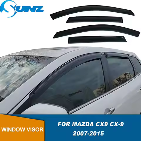 Window Visors For Mazda CX9 CX-9 2007 2008 2009 2010 2011 2012 2013 2014 2015 Rain Sun Guard Vent Wi