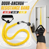 NARCISSUS13A0E Door-Anchor Resistance Band, Handheld Elastic Resistance Exercise Band, Portable Stur