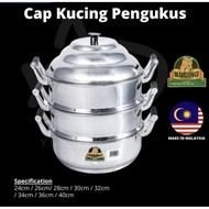 Kucing ALUMINIUM Steam Pot / Periuk Kukusan (30~40cm) / Steamer Pot / Periuk Kukus / Pengukus / Stea