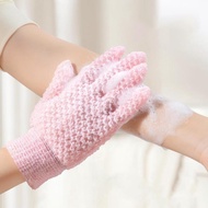 Five Finger Exfoliating Glove Shower Glove Five-finger Thicken Towel Sided Bath Tool Glove K9n9