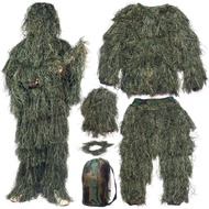 เสื้อผ้าพรางตัวสำหรับล่าสัตว์ เสื้อผ้าพรางตัวแบบลับๆ PUBG อุปกรณ์ทางอากาศ เสื้อผ้า เสื้อผ้าปกปิด (มี