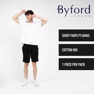 Byford Seluar Pendek Lelaki | (1 Pc) Byford Cotton Mix Short Pant Pyjamas - BPD867S