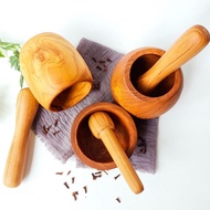 Wooden Pounder - Spice Pounder Cooking Utensils Pounding/ Wooden Mortar and Pestle Wooden Mortar and