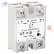 BORRAONE Solid State Relay, Output 24-480V AC AC-AC Solid State Relay AC-AC, Relay Switch SSR-10 AA 