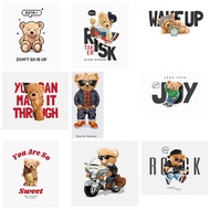 Ironed Image, Heat Pressed Bear Image, Printed on Demand 9