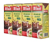 [Hàng tặng không bán ] Combo 4 lốc Sữa lúa mạch Bfast vị Cacao bổ sung canxi – Hộp 180ml