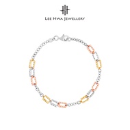 Lee Hwa Jewellery Rosetto Tri-Colour Chain Bracelet