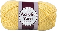 Craft County Medium 4 Acrylic Yarn – 200 Yards of Super Vibrant Yarn for Blankets, Scarves, Hats, & 