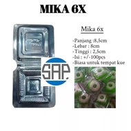 Cake mica size 6x cake food mica/ market snack mica/ plastic box mica/