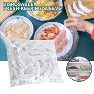 100 Pcs Disposable Food Cover Plastic Wrap Elastic Food Lids For Fruit Bowls Cups Caps Storage Kitch