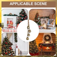 (VMHJ) Christmas Cow Bells Bell Gold Metal Christmas Tree Hanging