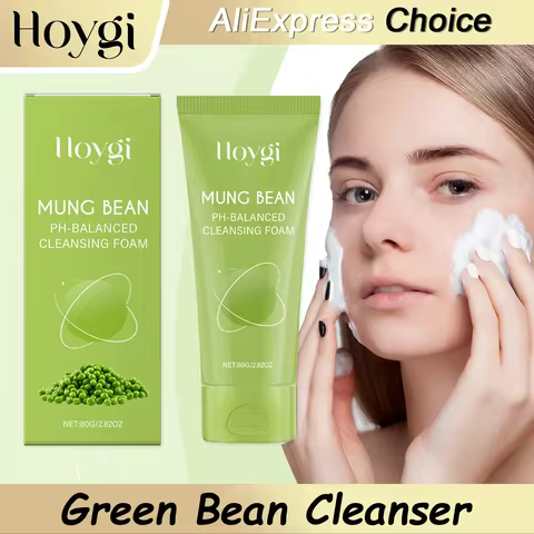 HOYGI Facial Foaming Cleanser Deeply Cleansing Oil Control Moisturizing Blackhead Removal Skin Care 