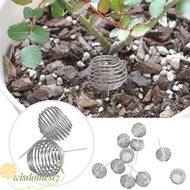 WISDOM 10pcs Bonsai Baskets, Fertilizer Tool Stainless Steel Gardening Fertilization Baskets, Portab