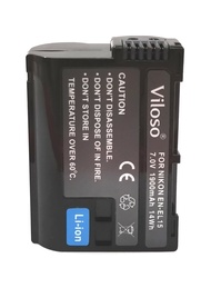 Viloso EN-EL15 Li-ion Battery for Nikon D600 D610 D750 D800 D800E D810 D810A D850 D7000 D7100 D7200