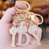 1pc 26 Letter Keychains Gradient A-Z Alphabet Resin Keyrings Bag Pendant Accessories Gifts Souvenir
